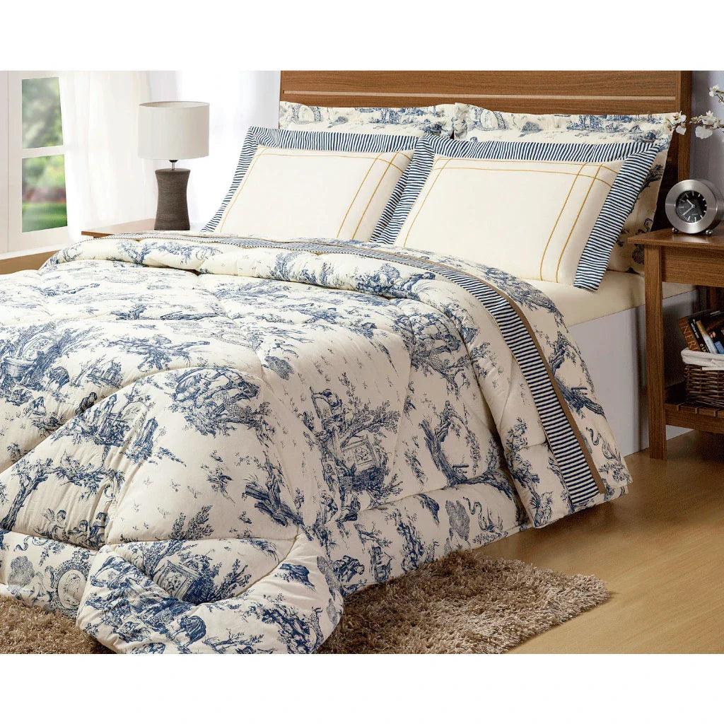 Kit Completo Ninna Rainha - Conforto Premium- Conjunto Tipo Porcelana - Algodão 1000 fios