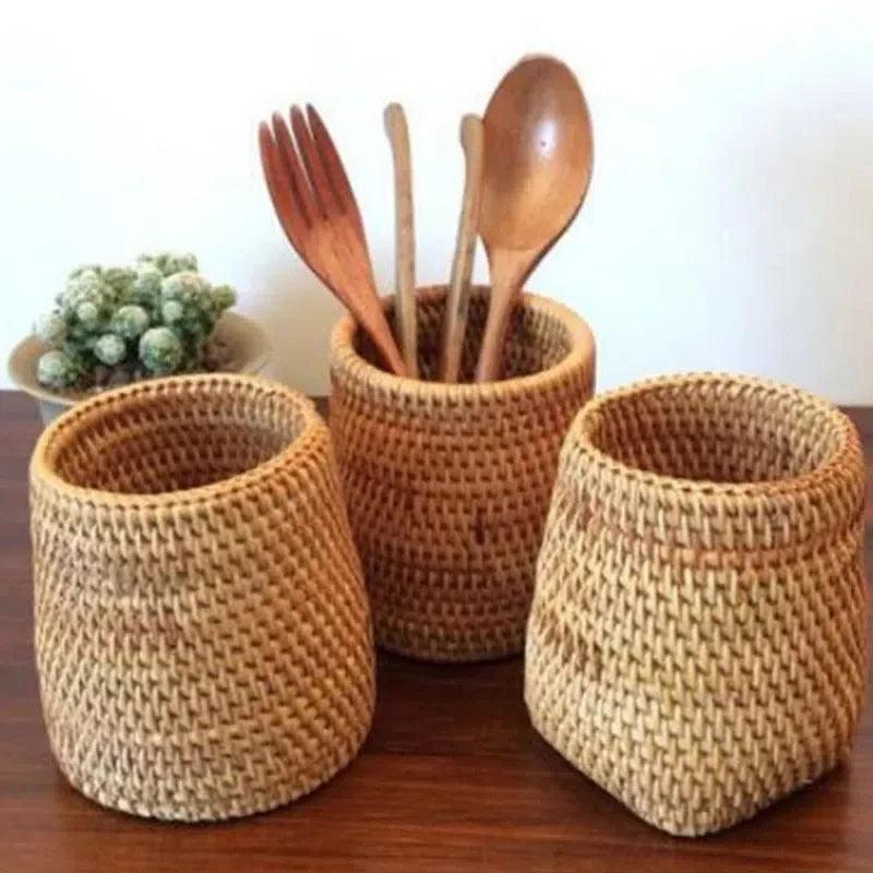 Mini Cesto de Rattan - Ninna Enxovais